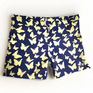 Tom And Teddy Butterfly Swim trunks Men XL drawstring beach vacation pool Line
